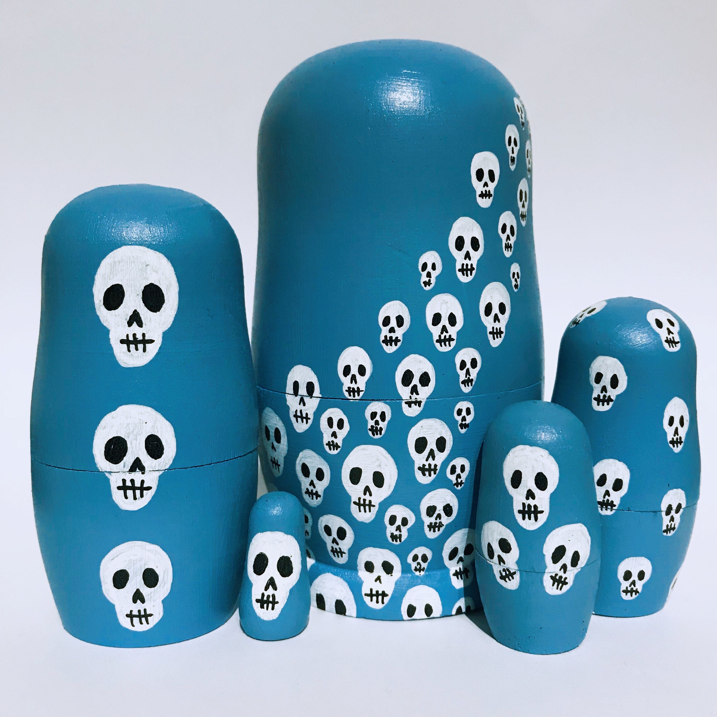 skull russian dolls
