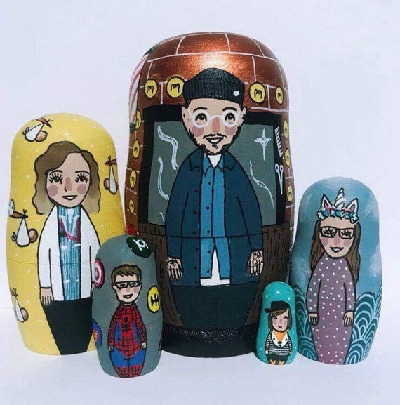 personalised russian dolls
