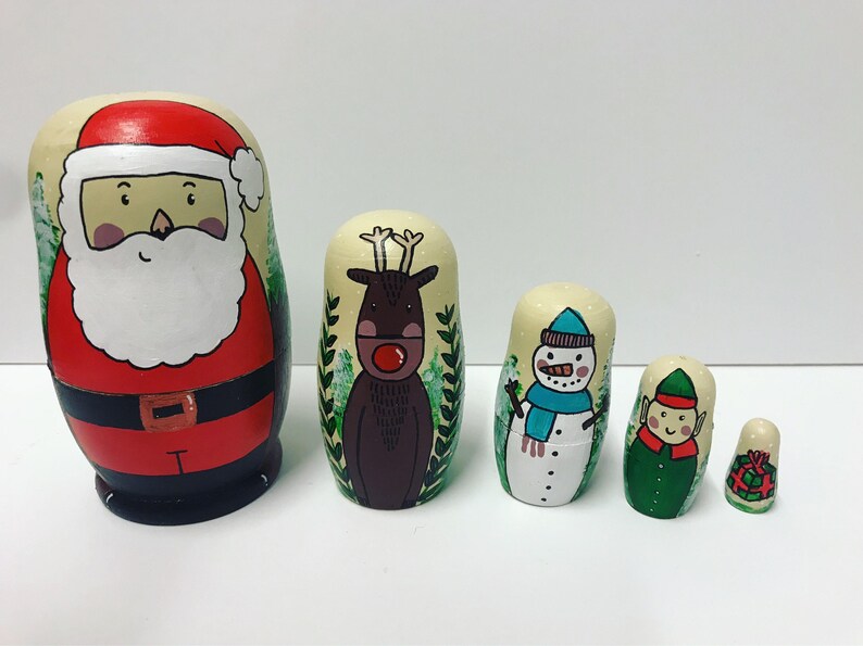 father christmas russian dolls