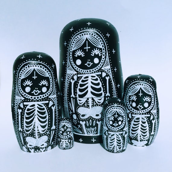 skeleton nesting dolls