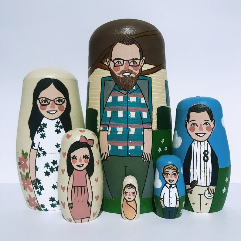 personalised nesting dolls