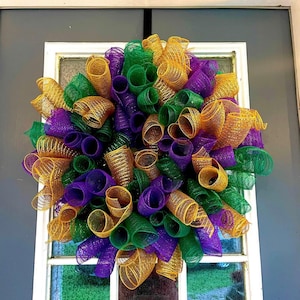 Mardi Gras Wreath for Front Door