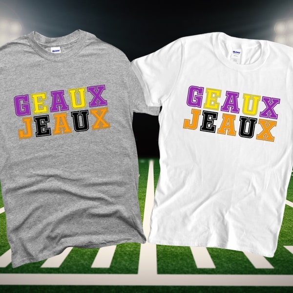 Geaux Jeaux Burrow Tee Shirt Who Dey Bengals LSU Tigers Geaux Tigers Callin Baton Rouge Tee