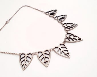 Wege Tenn - Vintage tinnen hartbladketting - Zweden - jaren 1970 (F5149)