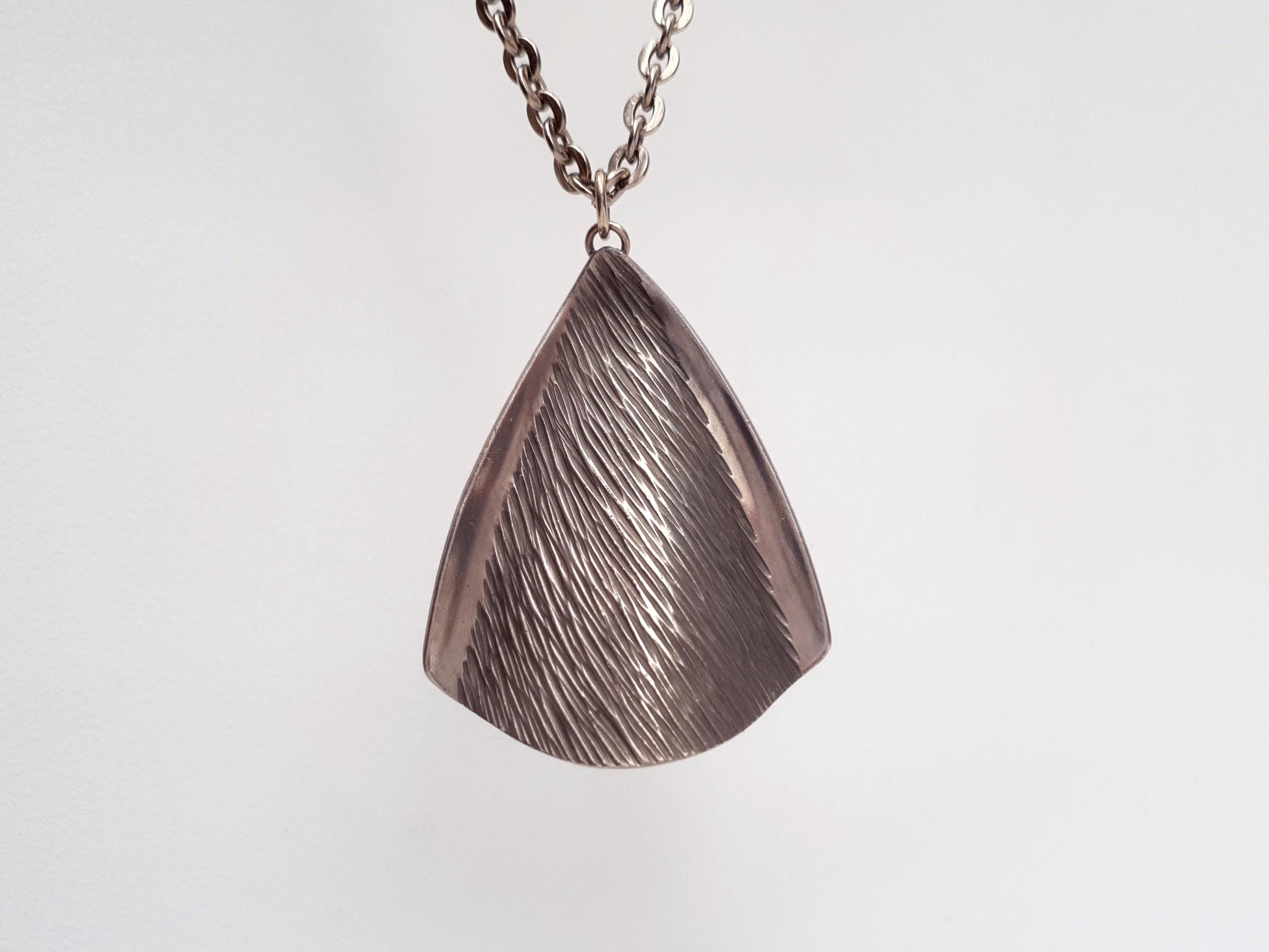 Jørgen Jensen - Modernist Pewter Pendant - No 986 - Denmark