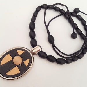 Aarikka, Vintage Bead and Pendant Necklace, 1990s (F3065B)
