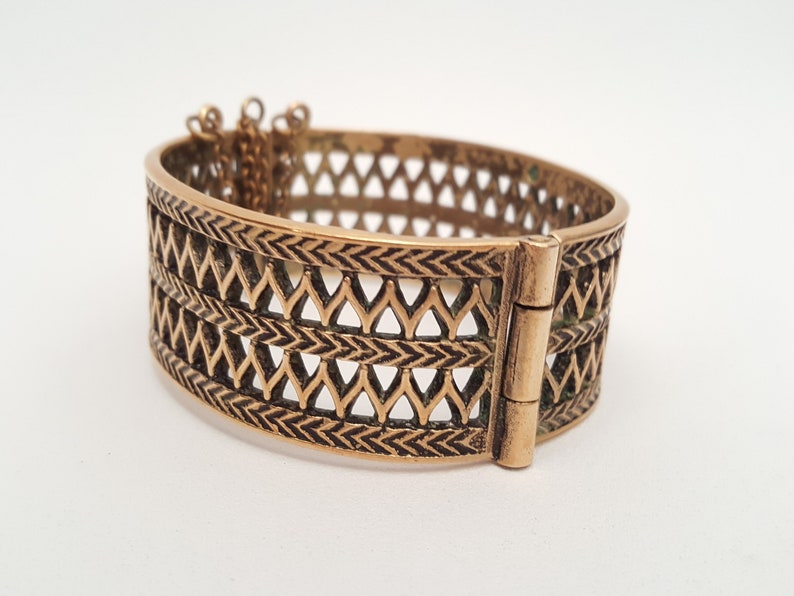 Kalevala Koru Uskelan bronze bracelet F3120A 1980s