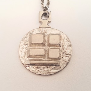 Ateljé Stigbert - Cast Pewter Pendant - Sweden - 1970s (F4230)