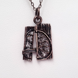 Juhani Vuorisalmi - Vintage Cast Metal Pendant - Finland - 1970s (F5082-06)