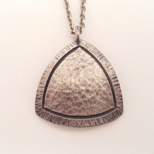 Svenskt Tenn - Vintage Pewter Pendant - Sweden - 1970s (F4473)