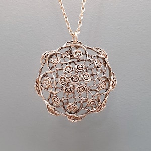Tapani Vanhatalo - Flower Bouquet Pendant - Ajan Koru - Finland - 1970s (F5082-29)