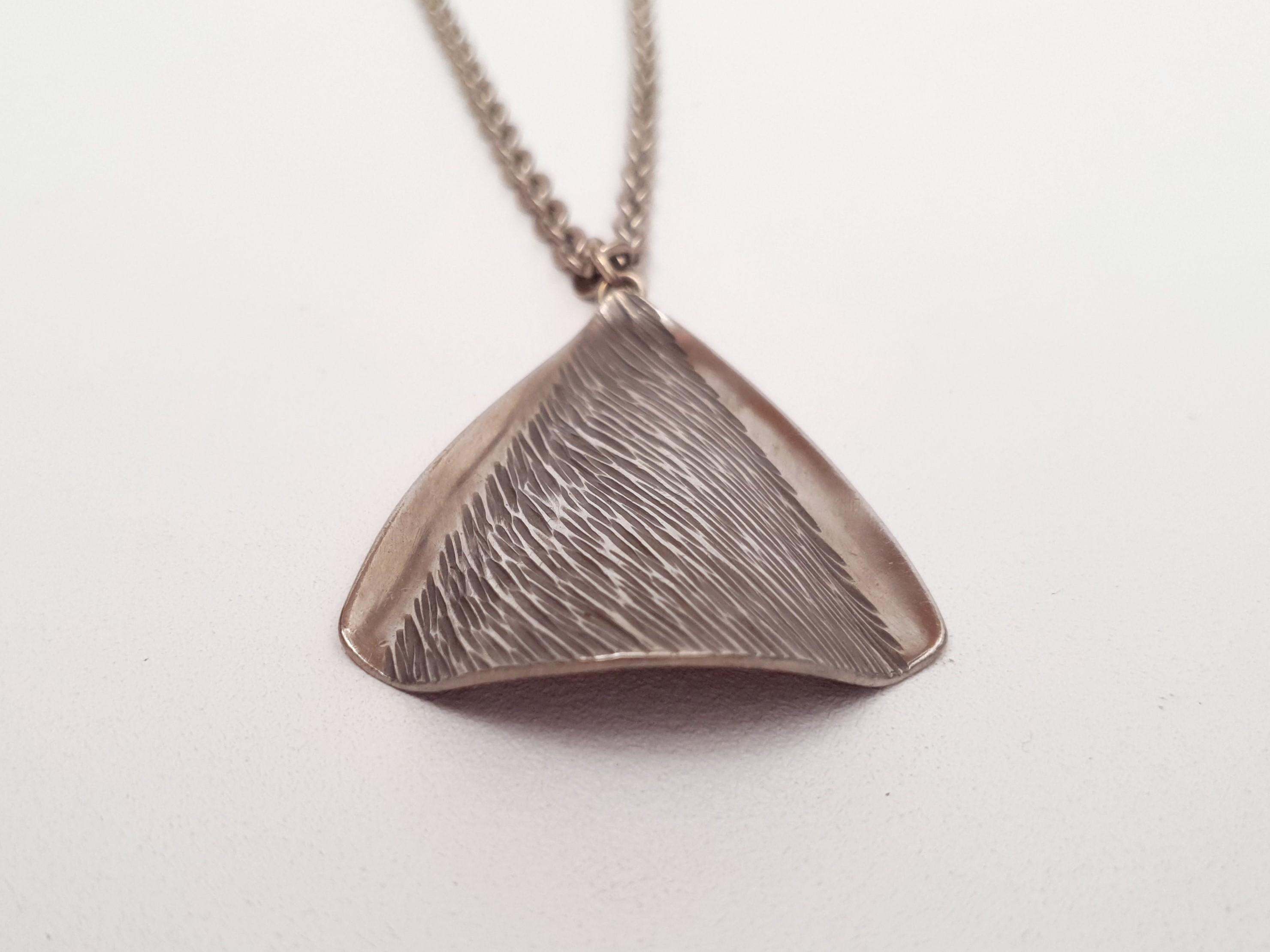 PEWTER 製Jorgen  DENMARK ネックレス　986 Jørgen Jensen - Modernist Pewter Pendant - No 986 - Denmark
