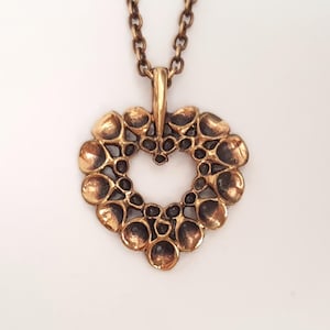 Hannu Ikonen - Smaller Size Reindeer Moss Bronze Pendant - Valo-Koru - Finland (F4966)