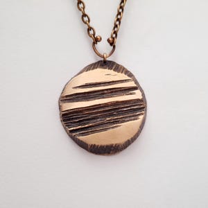Karl Laine - Large Modernist Bronze Pendant - Sten & Laine - Finland - 1970s (F5093E)