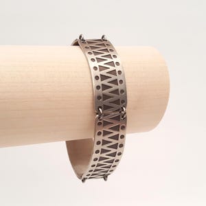 John Friese - Vintage Pewter Bracelet - Denmark - 1960s (F2009B)