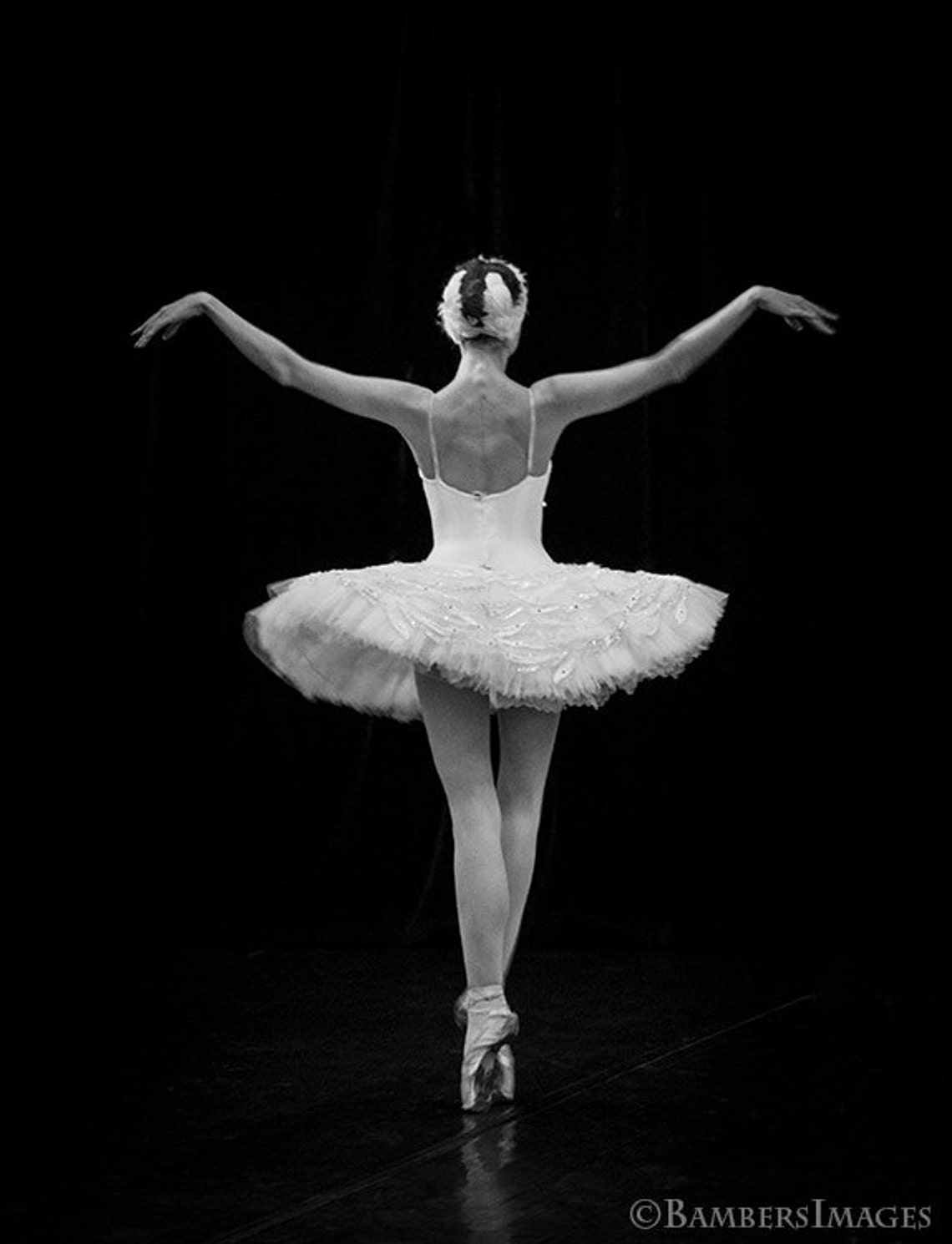 Ballerina Photo in Black & White Russian Dancer Performing - Etsy