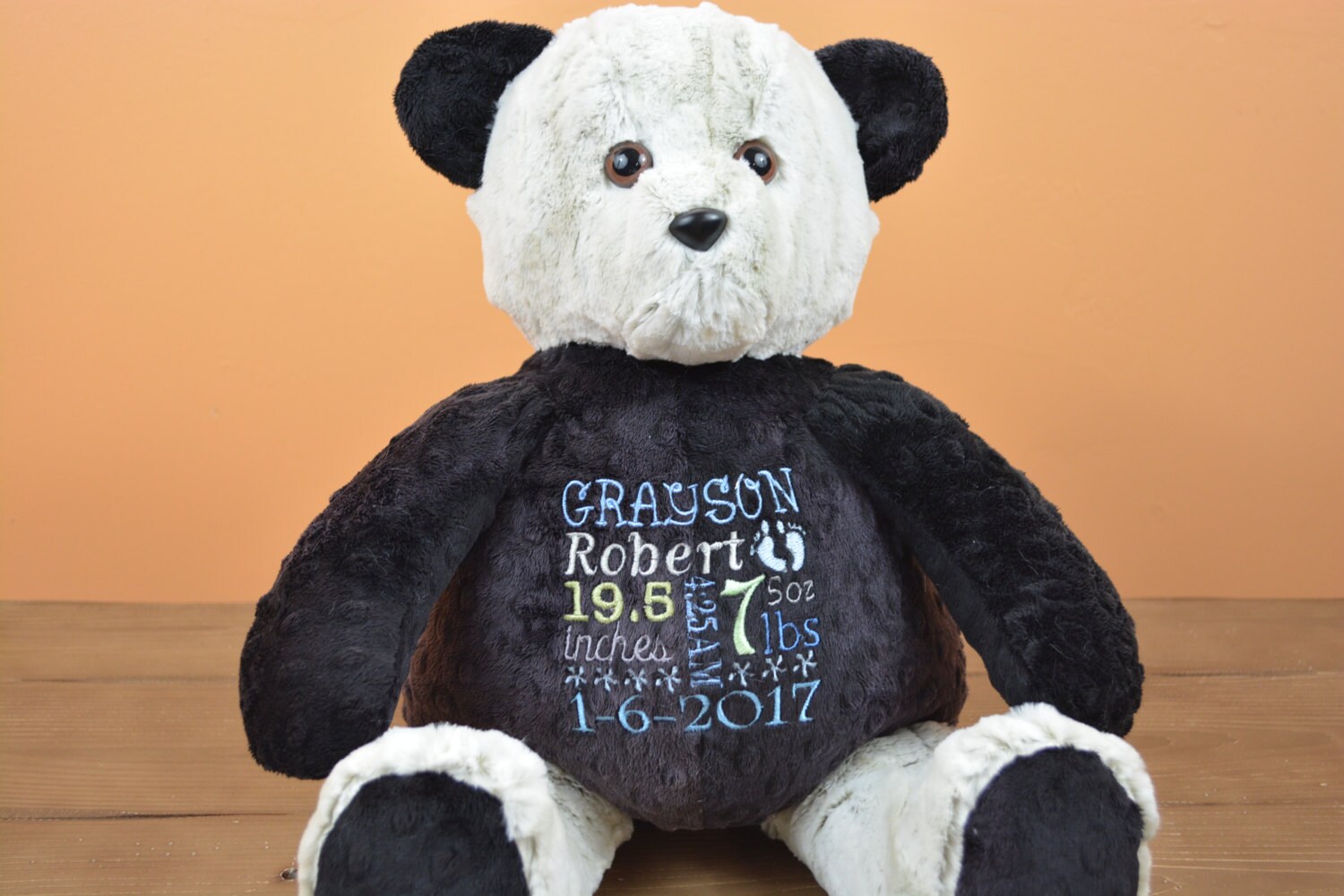 Birth Announcement Teddy Bear For Boy Or Girl... Personalized Etsy