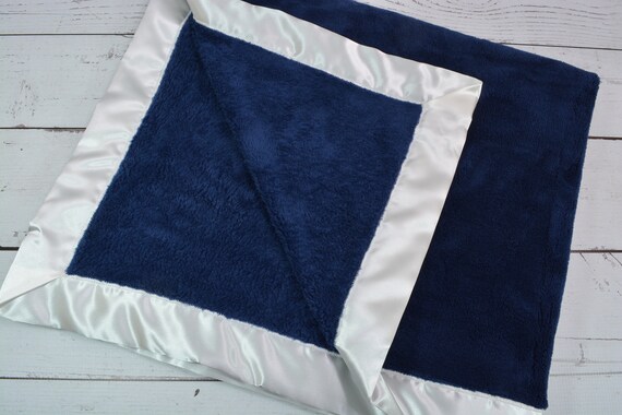 blue minky blanket