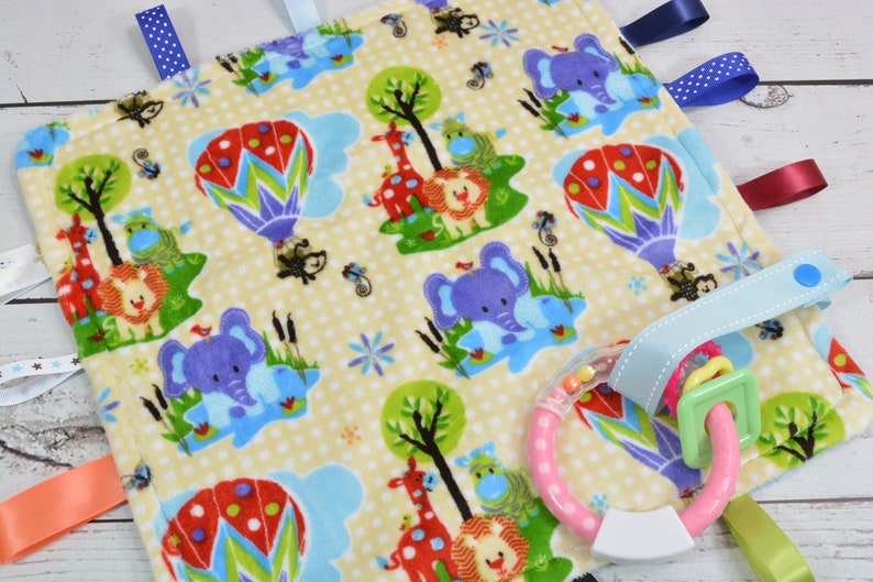 Minky Tag Blanket... Pacifier Minky Blanket... Security Etsy