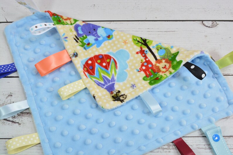 Minky Tag Blanket... Pacifier Minky Blanket... Security Etsy