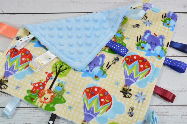 Minky Tag Blanket... Pacifier Minky Blanket... Security Etsy