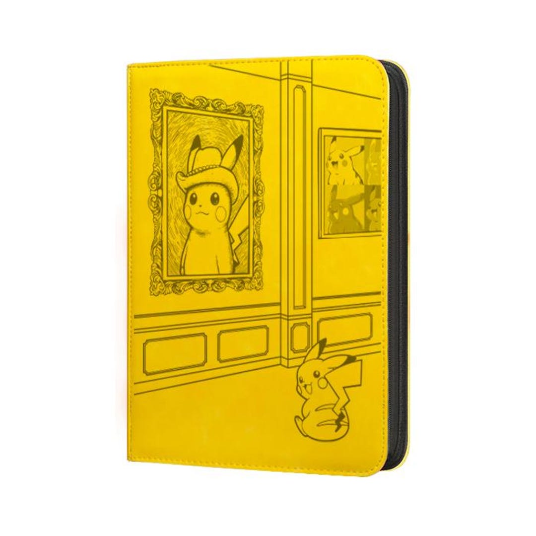 Pikachu With Grey Felt Hat - Pokemon TCG Binder - Etsy