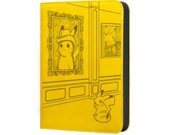 Pikachu With Grey Felt Hat - Pokemon TCG Binder - Etsy