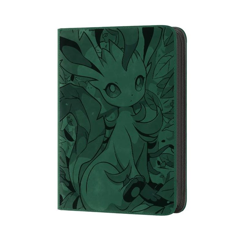 LEAFEON - Close Up - Pokemon TCG Binder DK GREEN