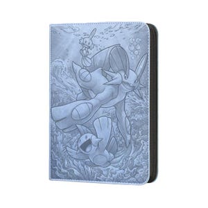 mudkip card binder Mudkip fans know the struggle why is it SO hard to find Mudkip merch??   So I did what I always do : just paint it myself. I painted this binder into