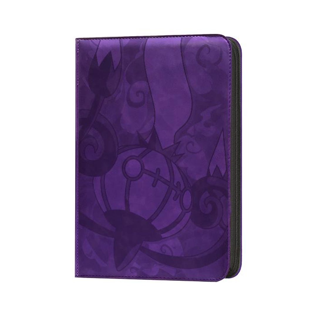 purple pokemon card binder Dark 400 Pockets Trading Card Storage Binder Album with Sleeves Zipper Card Collection Holder Folder for Sport Cards Game Cards Sleeved Cards : Toys & Games CHANDELURE - Pokemon TCG Binder