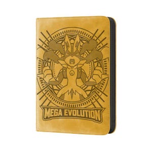 MEGA EVOLUTION - Lucario Circle- Gold Pokémon TCG Master Set Binder - Card Art