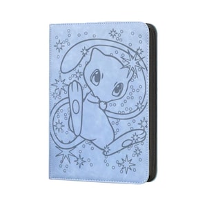 mew card binder Katzenworld - Custom Engraved Pokemon Mew Card Binder  Premium VaultX 9  Pocket Zip Trading Card Binder