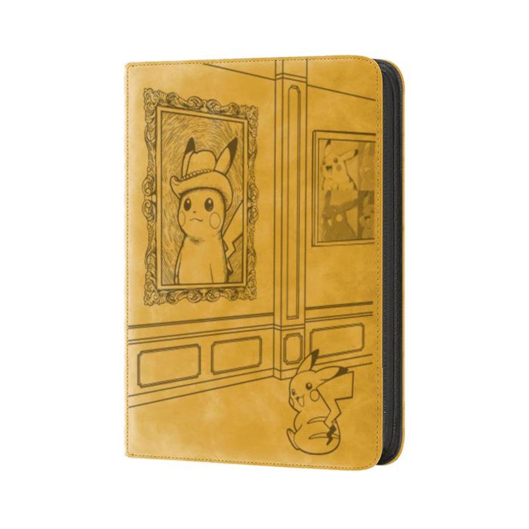 Pikachu With Grey Felt Hat - Pokemon TCG Binder - Etsy