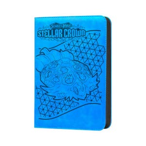 Stellar Crown -  Pokémon TCG Master Set Binder - Neon Blue