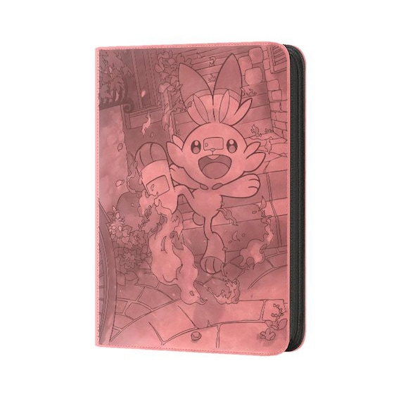 pokemon card binder large LIMSTDIC for Card, 9 Pocket 40 Double-Sided Pages for 720 Card Pocket Premium Zip PU Card Binder for Pokemon, Collectible For TCG,MTG,Baseball,Football Trading Card Game(Black) : Toys & where form meets function in a red Scorbunny - Pokemon TCG Binder