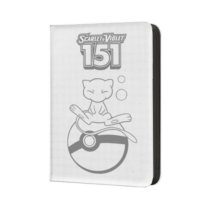 thumbnail image 2 of Pokemon 151 Master Set Binder - Tcguard Pink Faux Leather, Zipper, 540-Card Capacity (Made To Order) 2 of 5