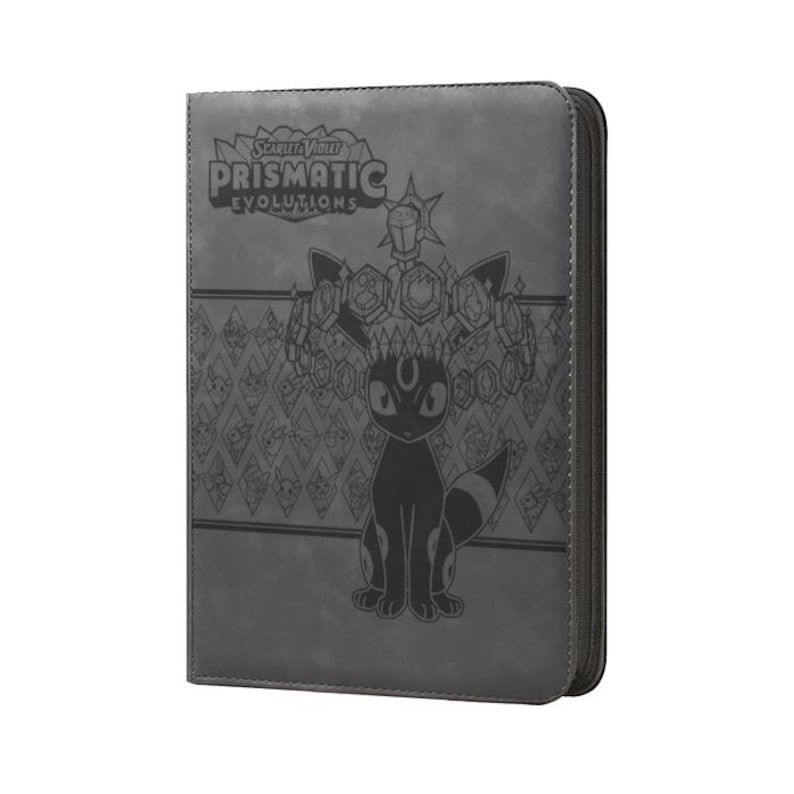 Umbreon - Prismatic Evolutions Pokemon TCG Master Set Binder BLACK NO SPINE LOGO