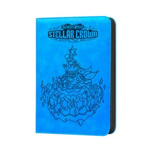 Stellar Crown opt 1 Pokémon TCG Master Set Binder - Neon Blue