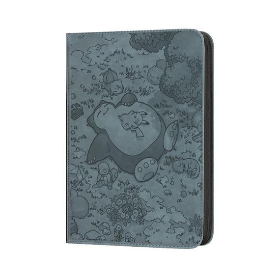 Snorlax and Gen 1 Starters Sleeping  - Pokemon TCG  Binder -  featuring card art