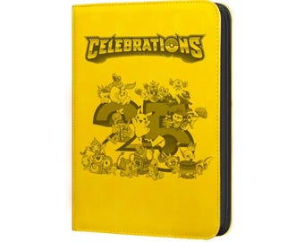 celebrations card binder Celebrations Pokmon Binder | Vault X Zipper Binder | Birthday Pikachu Anniversary Celebrations Inspired Design | TCG Storage Album