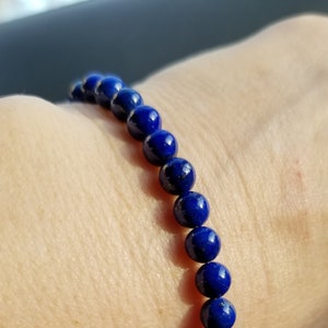 Pisces Astrological Bracelet for Creativity, Intuition and Spirituality. Persian Lapis  grade AAA quality. 24k gold plate fittings