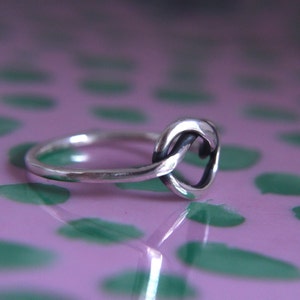 Love knot ring.Lovers ring.Love ring.Promise ring.Friendship ring.Sailors knot ring. image 3