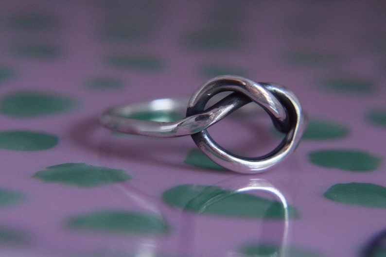 Love knot ring.Lovers ring.Love ring.Promise ring.Friendship ring.Sailors knot ring. image 5