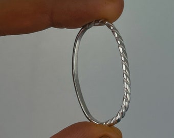 Two finger ring, double finger ring, twisted ring , cool ring