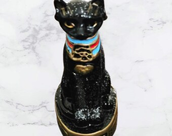 Bastet Ornament, Egyptian Cat, Bast, Black Cat Ornament, Christmas Tree Decoration