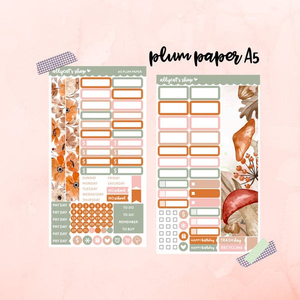 Piper A5 Monthly Kit - Plum Paper Planner A5