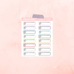 Doctor Appointment Box - Planner Stickers, Functional Stickers