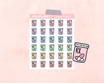 Prescription Doodles - Planner Stickers, Planner Icons