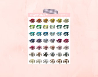 Book Stack - Planner Stickers