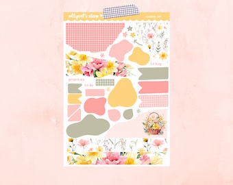 Delilah Journal Page 1 - Planner Stickers, Journaling Stickers